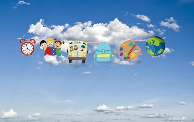 Okul Süsleri Uzar Süs Dekor Süs 120X16 cm 6 Özel Figürlü Okul Açılış Süsleri