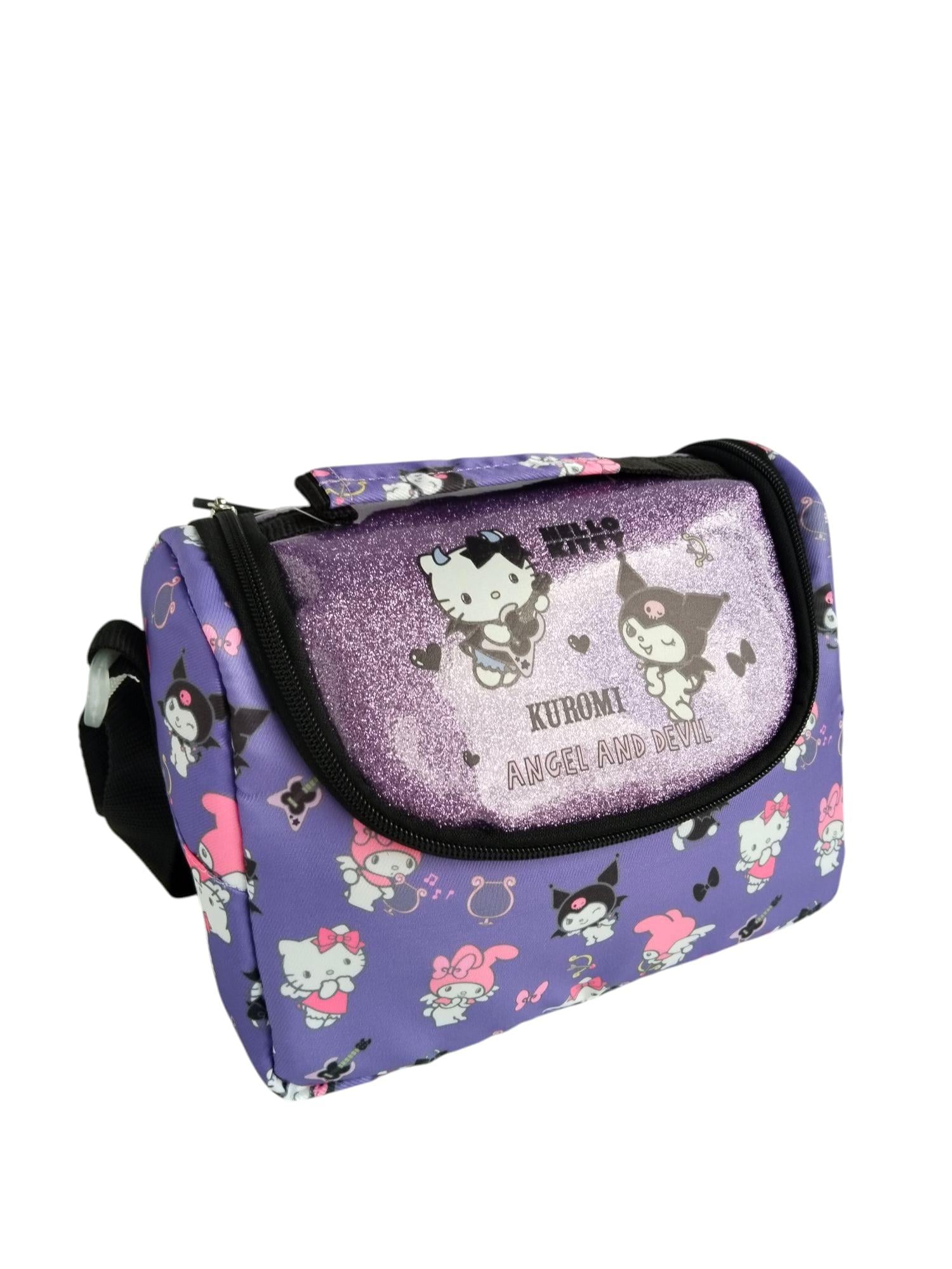 Orjinal Lisanslı Hello Kitty friends  Kuromi Beslenme Çantası Isı Yalıtımlı Termal Mor 3261