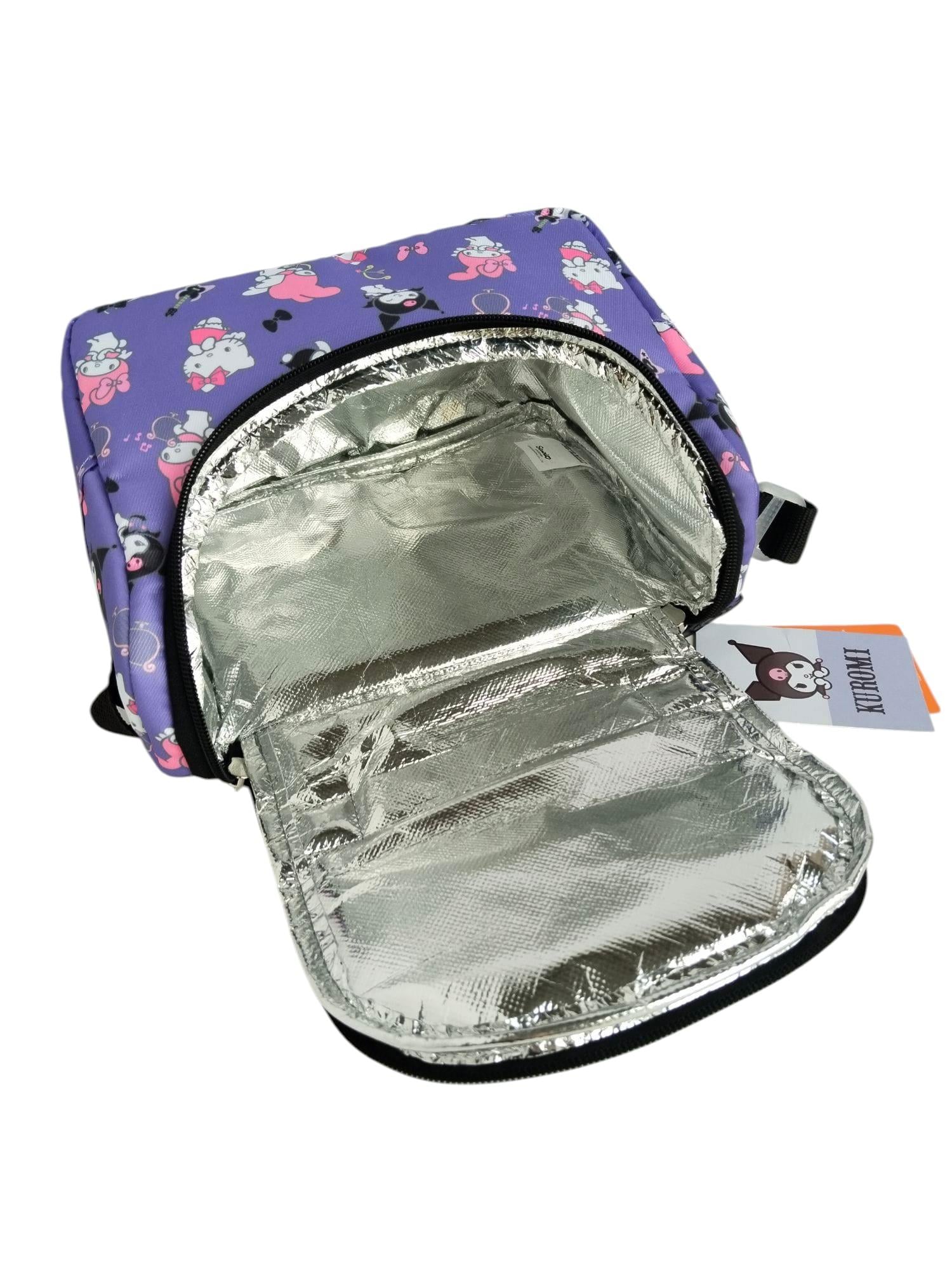 Orjinal Lisanslı Hello Kitty friends  Kuromi Beslenme Çantası Isı Yalıtımlı Termal Mor 3261