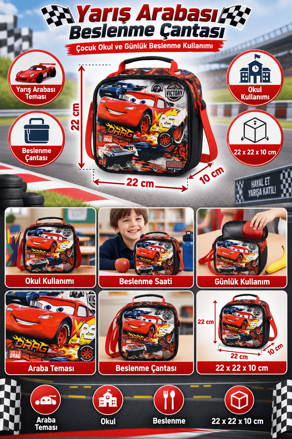 OTTO mikro CARS BESLENME ÇANTASI 48253