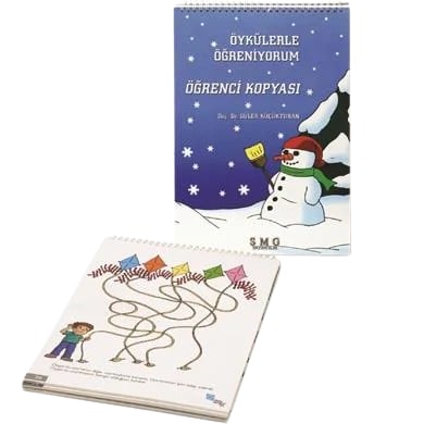 Öykülerle Öğreniyorum Okul Öncesi 5-6 yaş Çocuklar İçin Aktivite-Etkinlik-Boyama kitabı 68sf