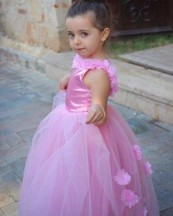 Özel Üretim Pembe Abiye Kostüm 6-7 Yaş