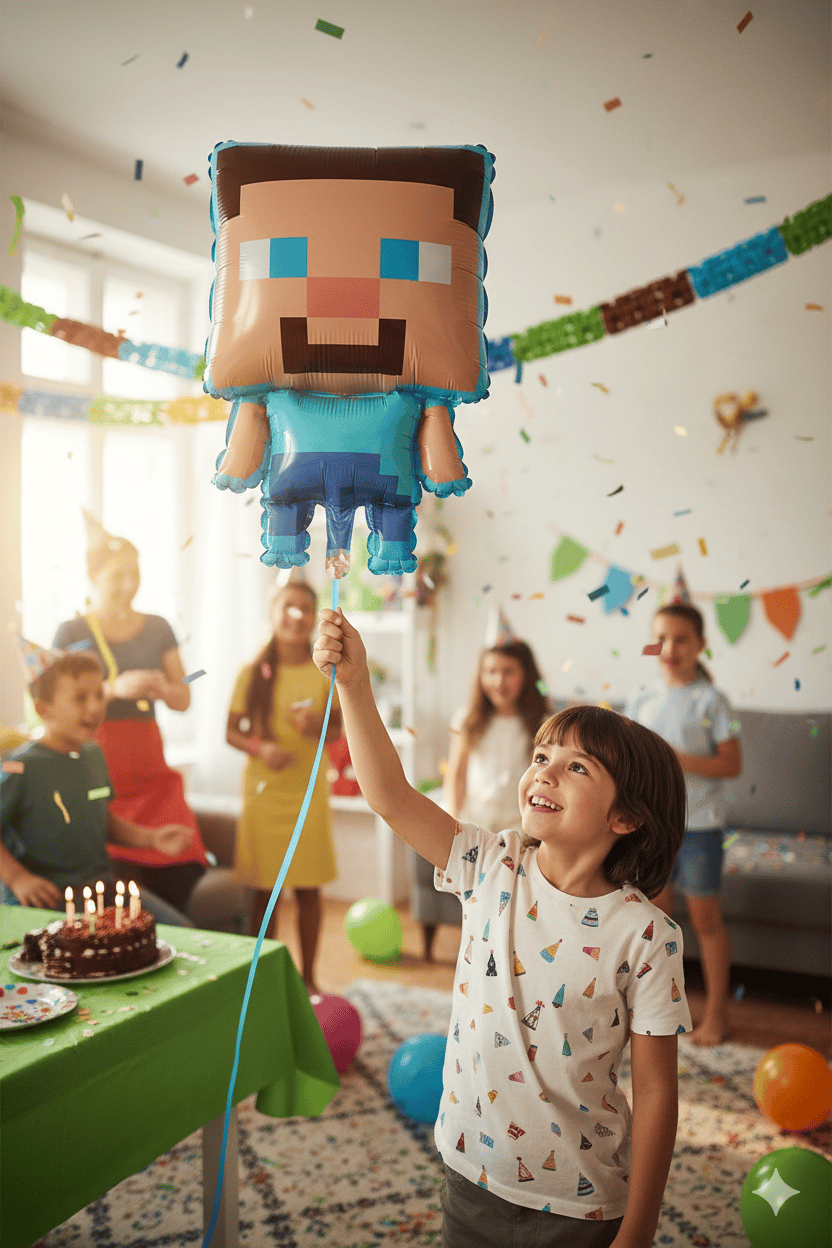 P.Folyo Balon Minecraft 55 CM