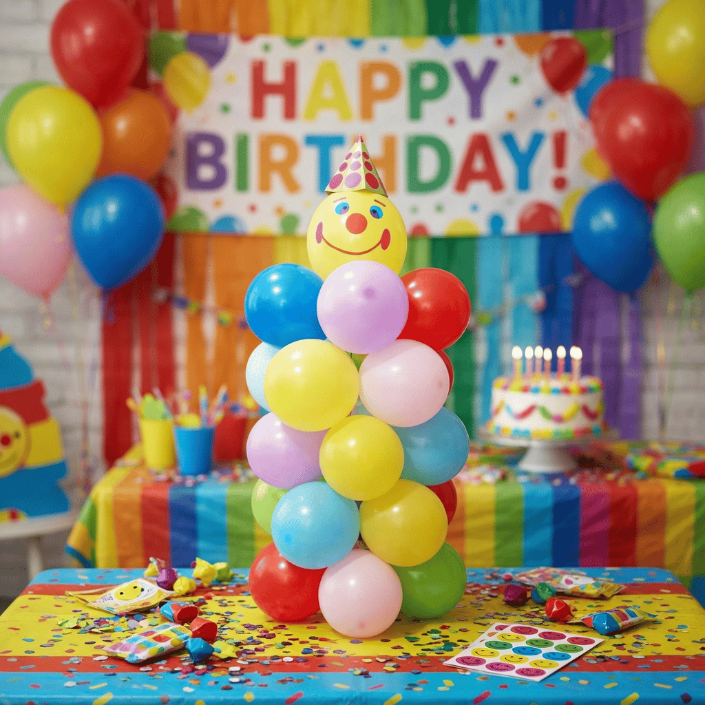 Palyaço balon seti 30 balaon+ aksesuar ve sticker