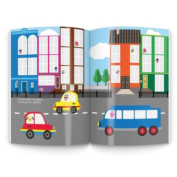 Parmak boyama kitabım seti 3 parmak boyama kitabı -parmak boyası hediyeli