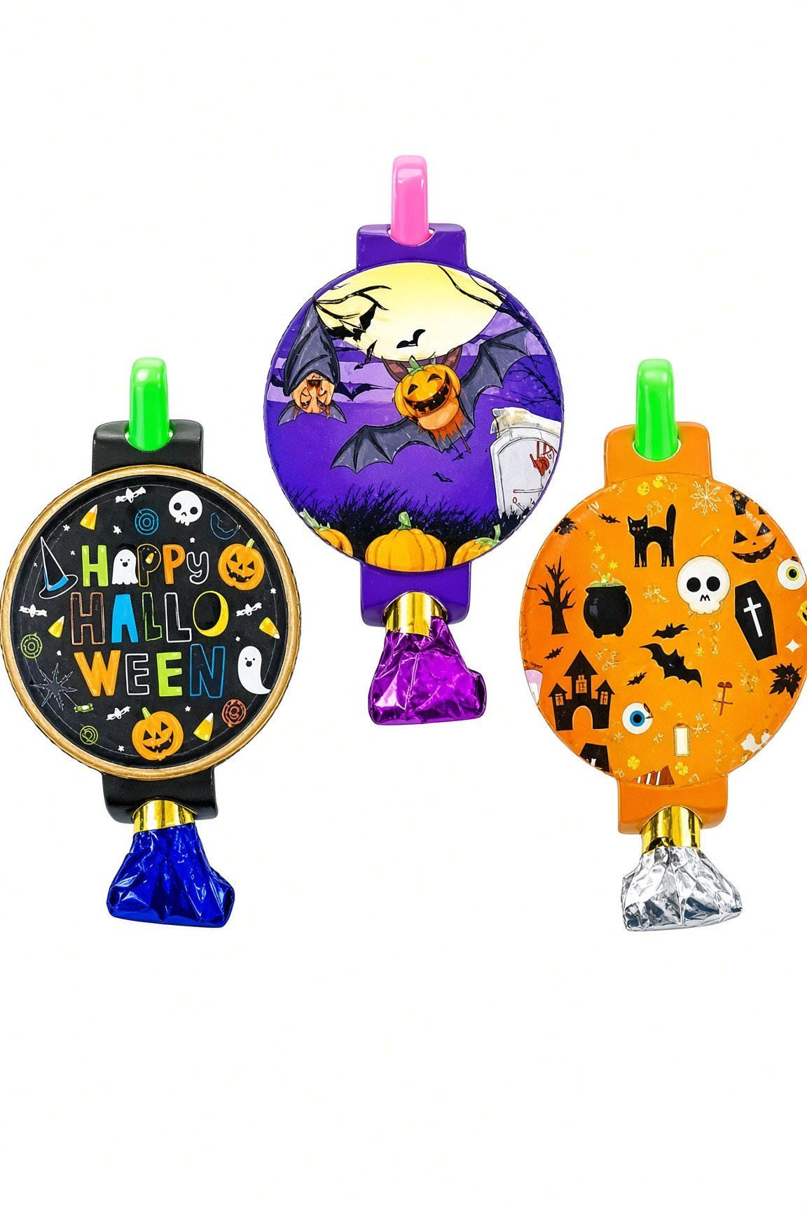 Parti düdüğü halloween cadılar bayramı 6 lı   