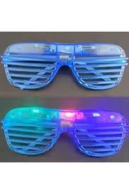 Parti gözlük led ışıklı Mavi Panjurlu