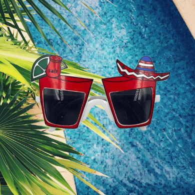 Parti Gözlük Meksika Şapkalı Kırmızı tekila-limon