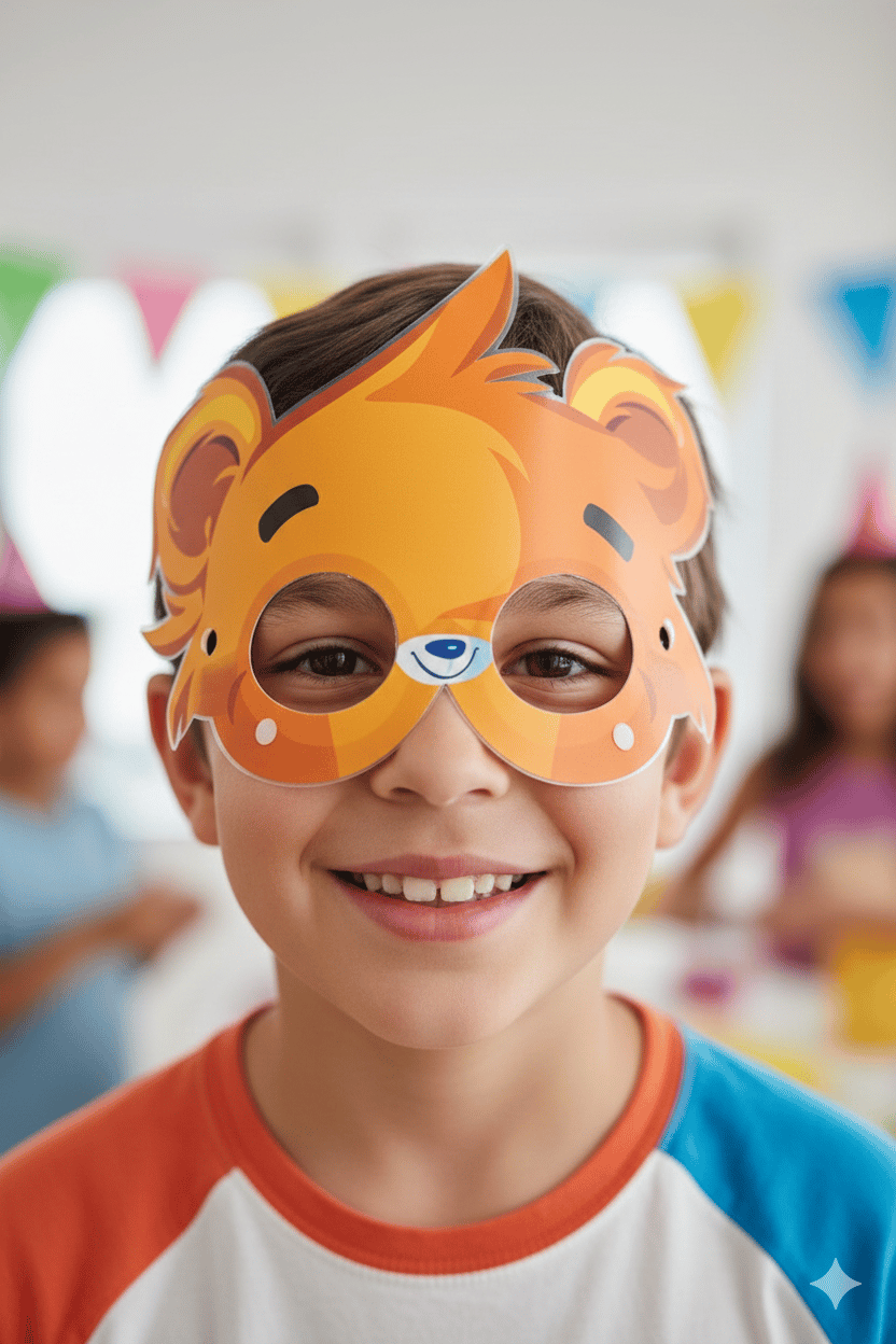 Parti gözlük pvc kaplı Sevimli Ayıcık Bear  eni  13,5cm 