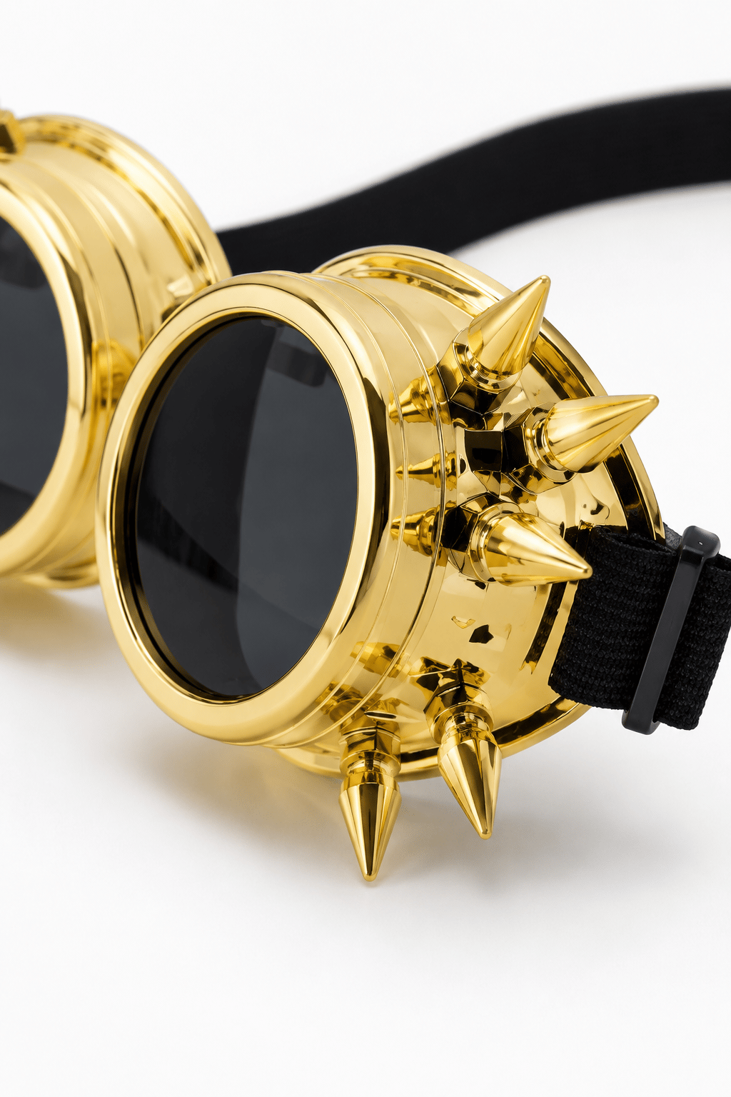 Parti Gözlük Steampunk Temalı Altın