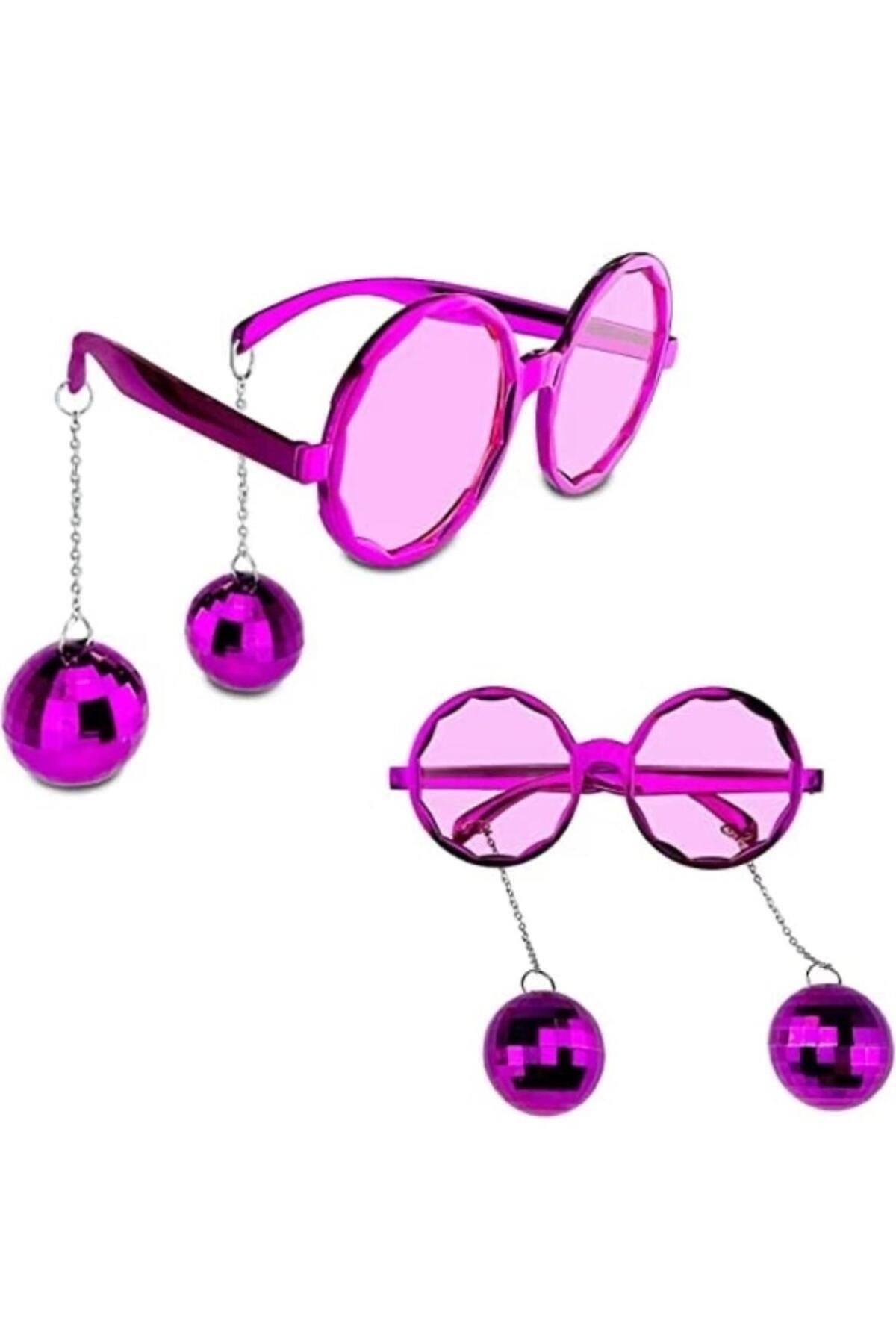 Parti Gözlükleri PEMBE Yanları Disko Toplu