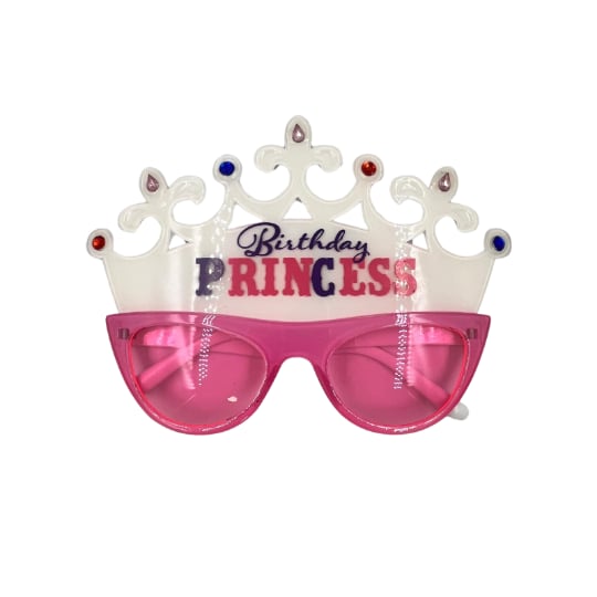 Parti Gözlükleri PRENSES YAZILI TAÇLI PEMBE       
