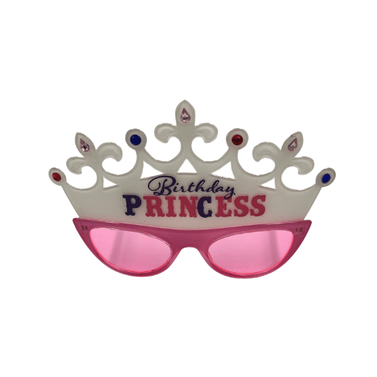 Parti Gözlükleri PRENSES YAZILI TAÇLI PEMBE       