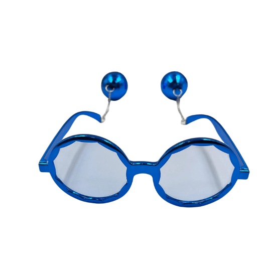 Parti Gözlükleri Saks Mavi Yanları Disko Toplu