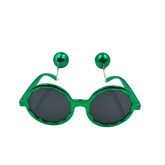 Parti Gözlükleri YEŞİL Yanları Disko Toplu