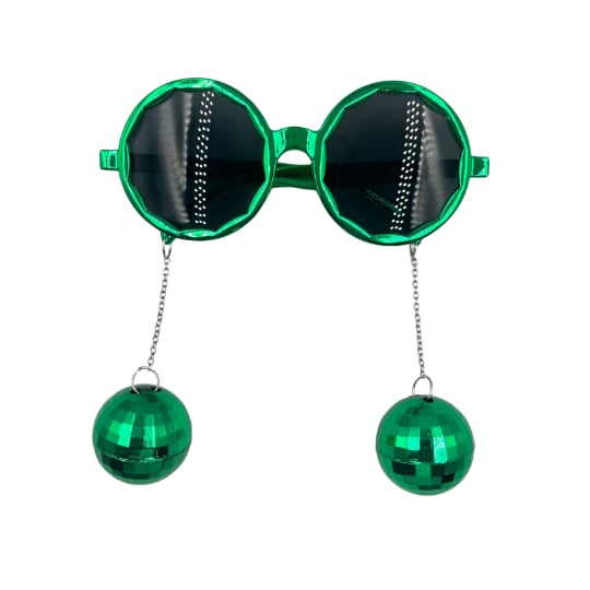 Parti Gözlükleri YEŞİL Yanları Disko Toplu