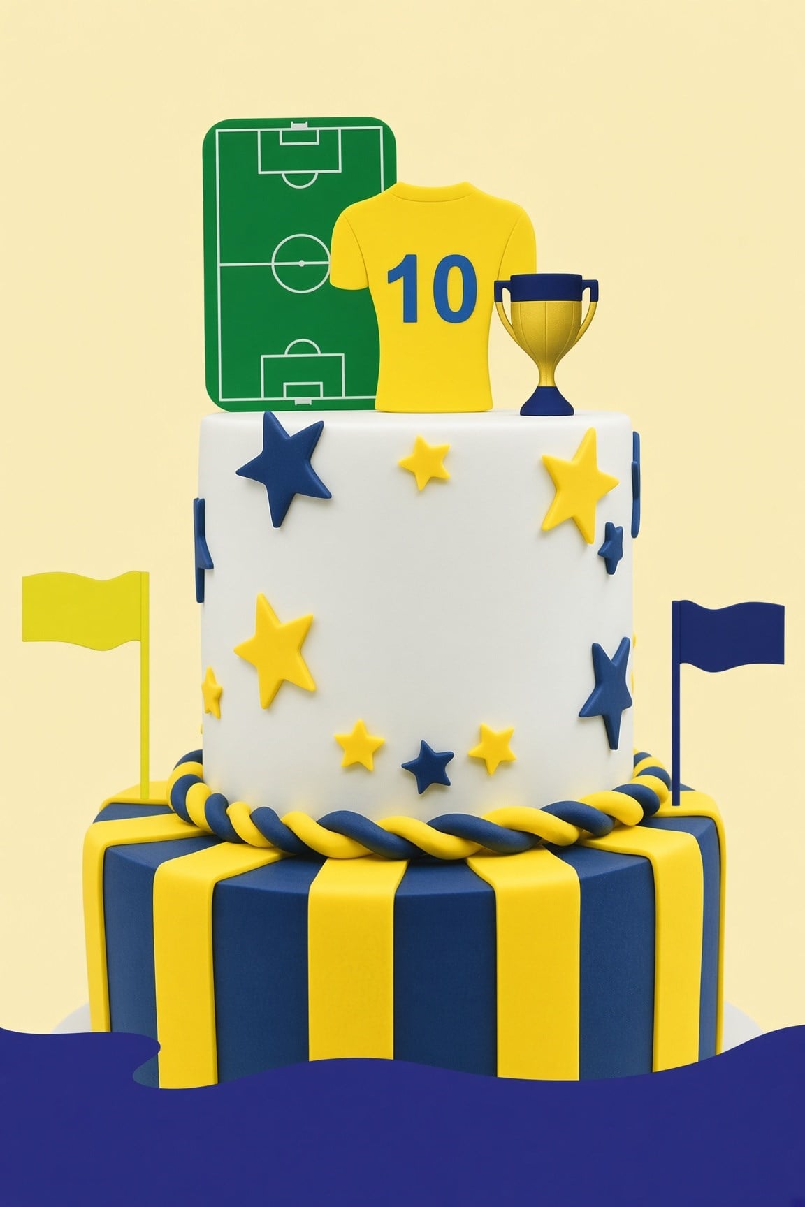 Pasta Üstü 3D Futbol Taraftar Model 8 Parça Pasta Süsü Doğum Günü Parti Futbol Dekor Figür Seti