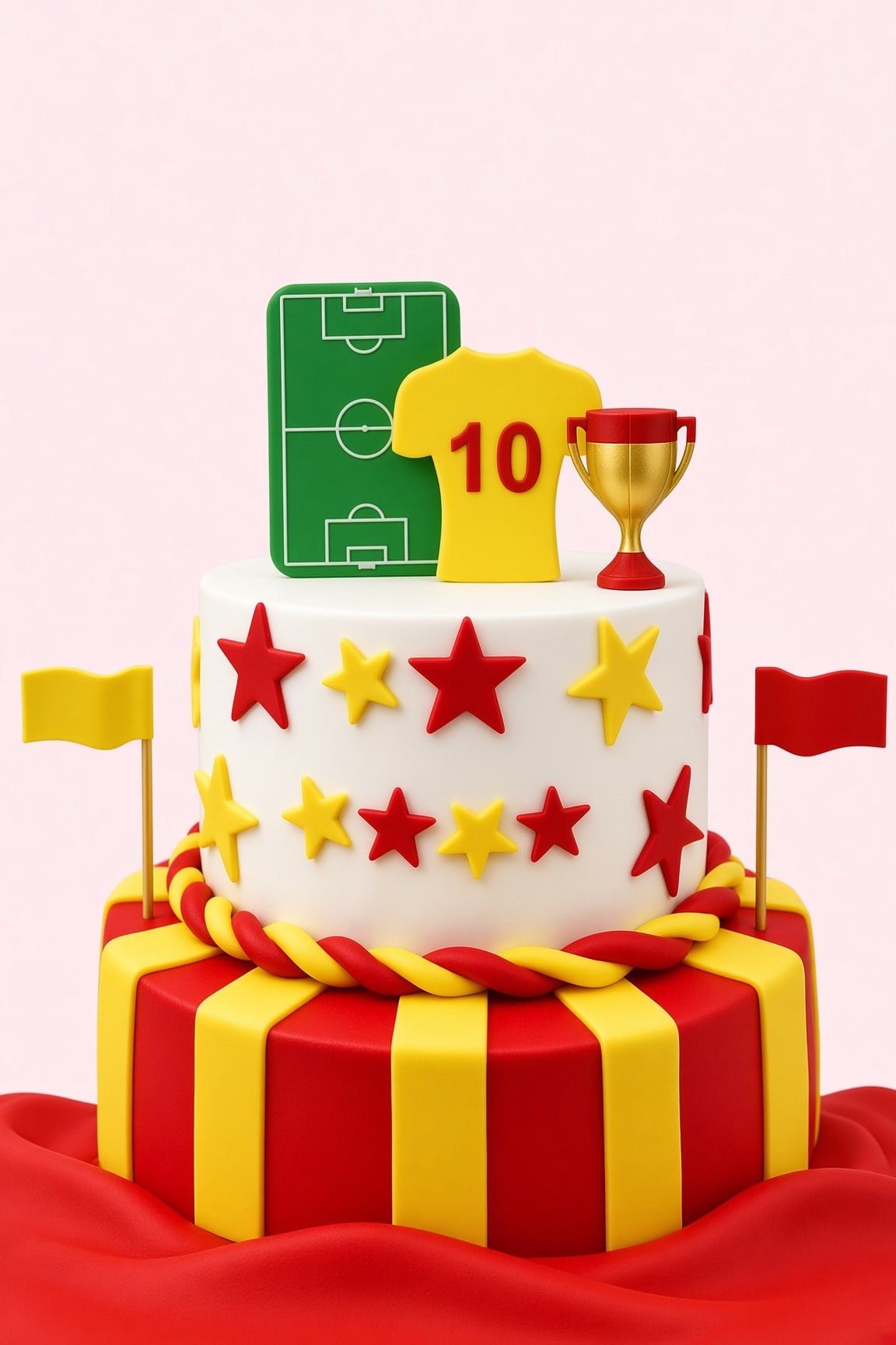 Pasta Üstü 3D Futbol Taraftar Model 8 Parça Pasta Süsü Doğum Günü Parti Futbol Dekor Figür Seti