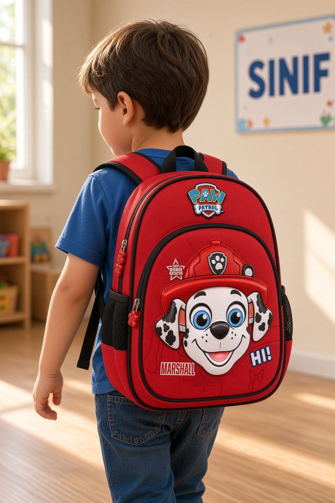 Paw Patrol Marshall Anaokulu Çantası 2656 Kabartmalı