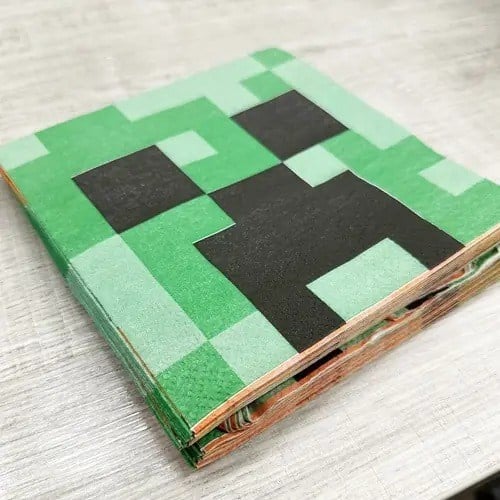Peçete Minecraft Yeşilli Turunculu 20li çift kat