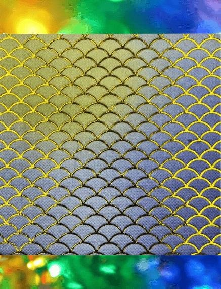 Peçete Varaklı Deniz Kızı Temalı 33X33 cm 20 li Balık Pullu Efektli Parti Peçetesi