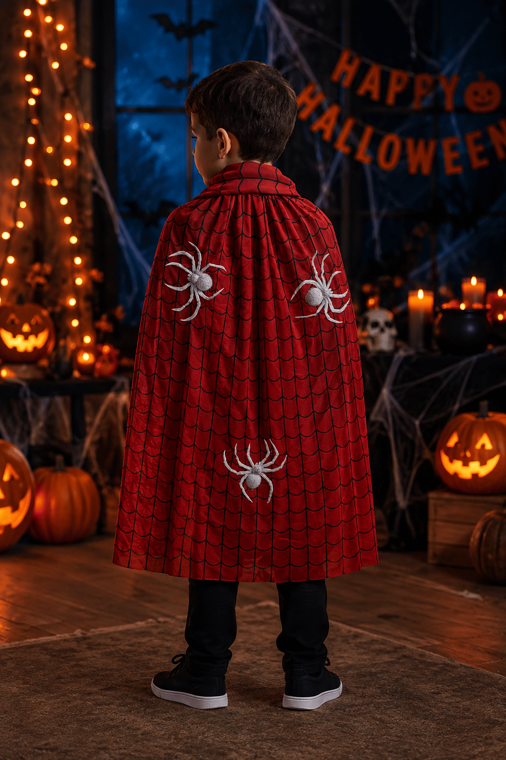 Pelerin Halloween Örümcek Figürlü Pelerin 75 Cm spiderman