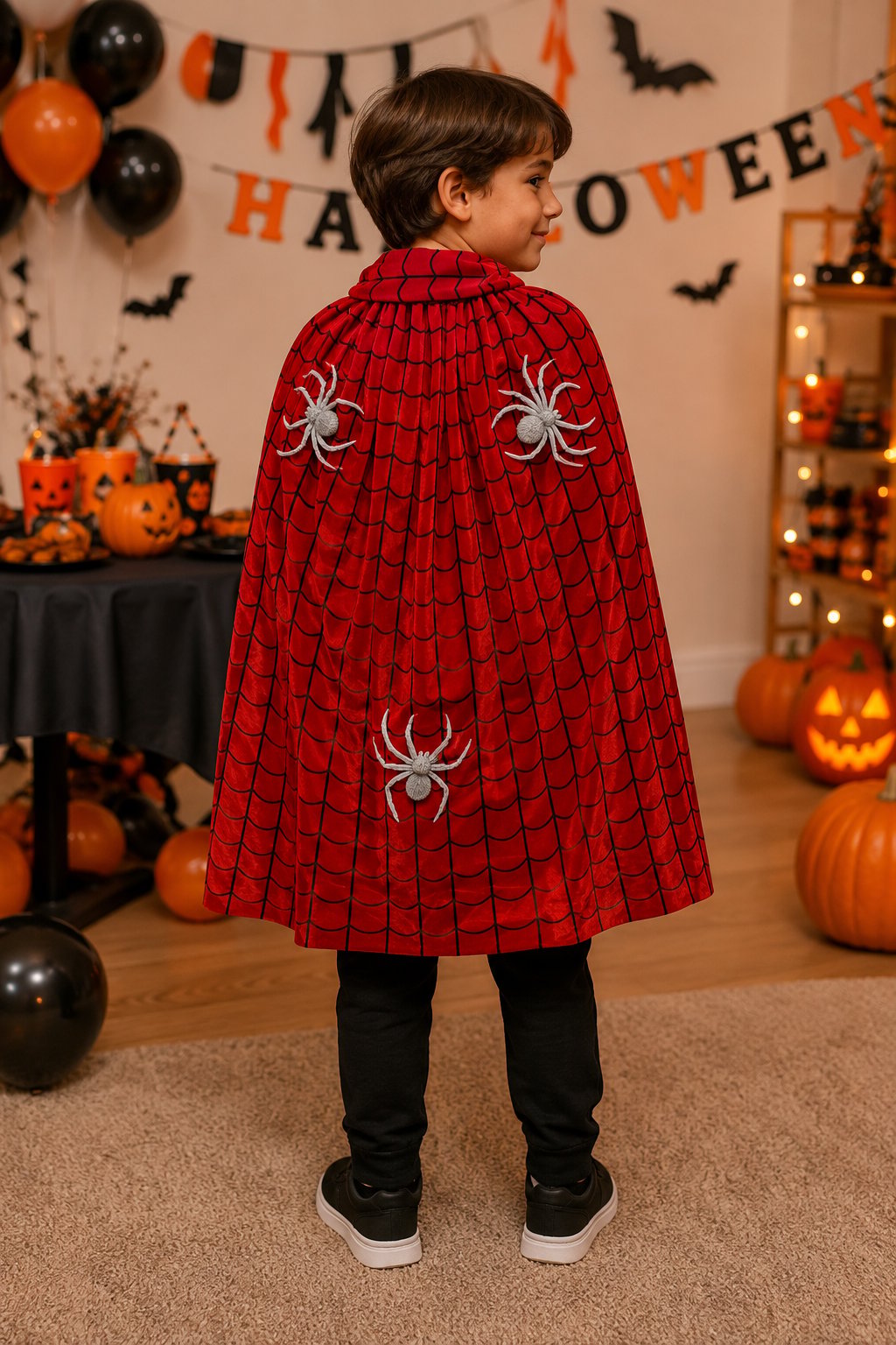 Pelerin Halloween Örümcek Figürlü Pelerin 75 Cm spiderman