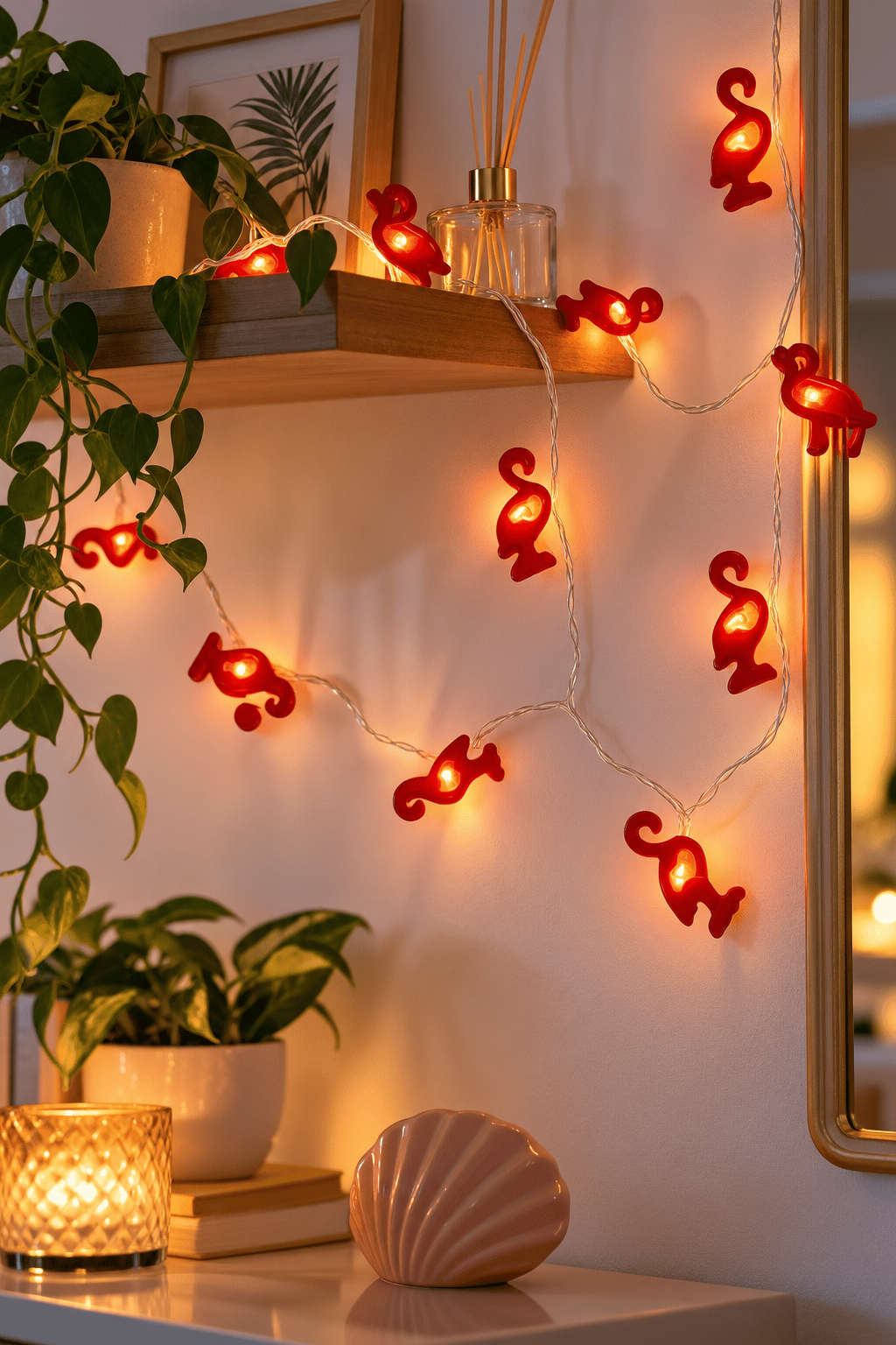 Peri Led Işık Flamingo Figürlü Pilli Dekoratif Led Beyaz gün ışığı