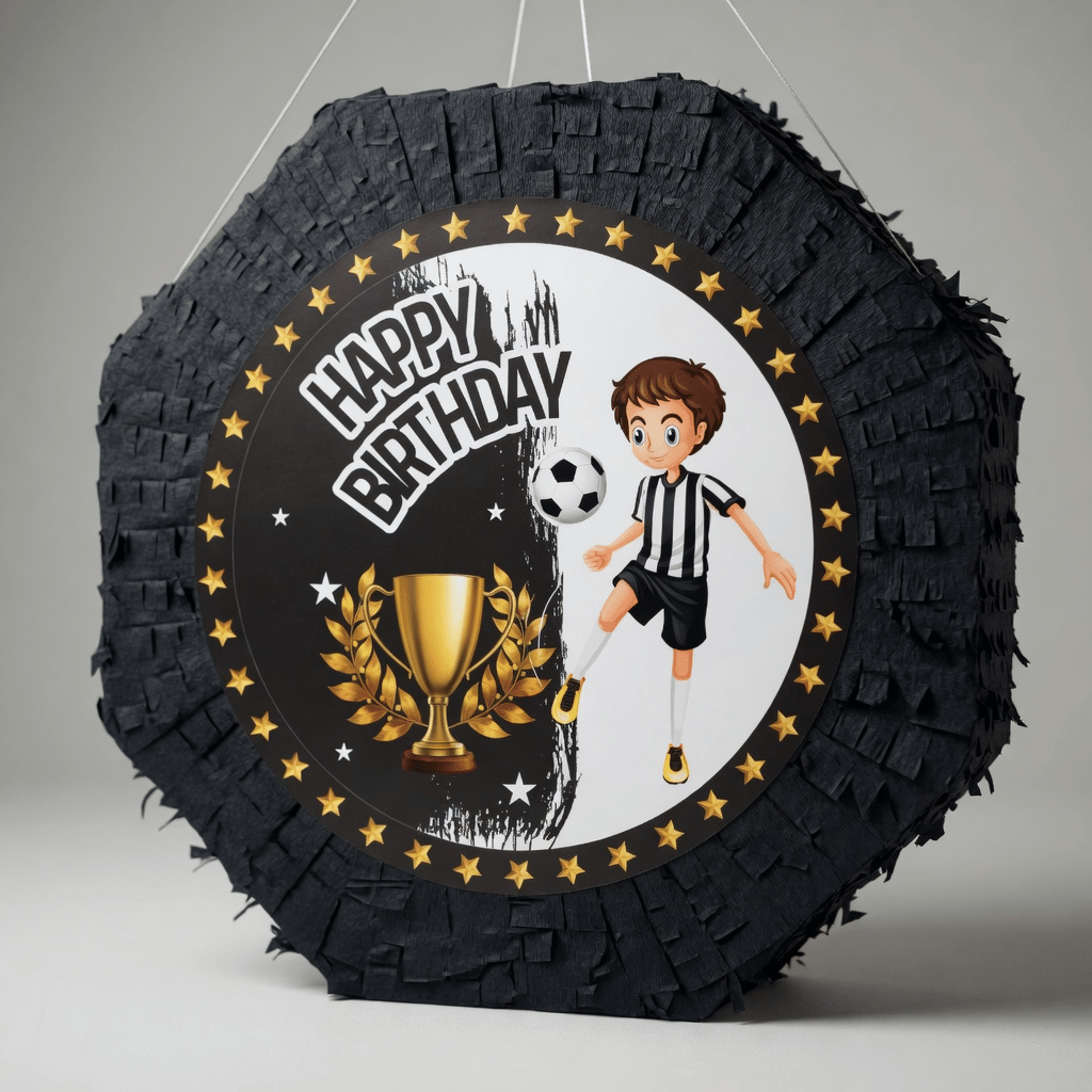 Pinyata Beşiktaş siyah beyazı sopalı 42 cm