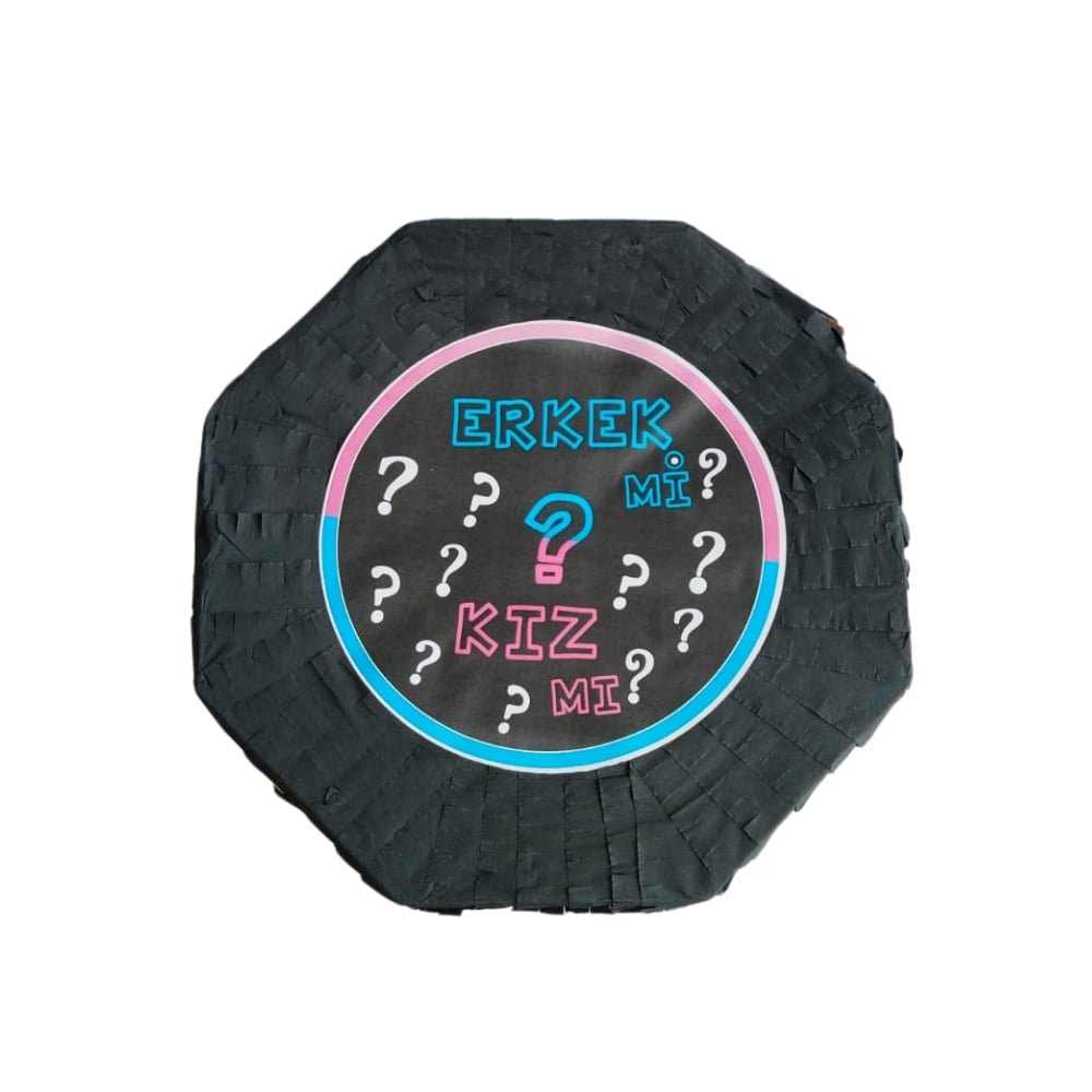 Pinyata CİNSİYET BELİRLEME sopalı 42 cm sopalı