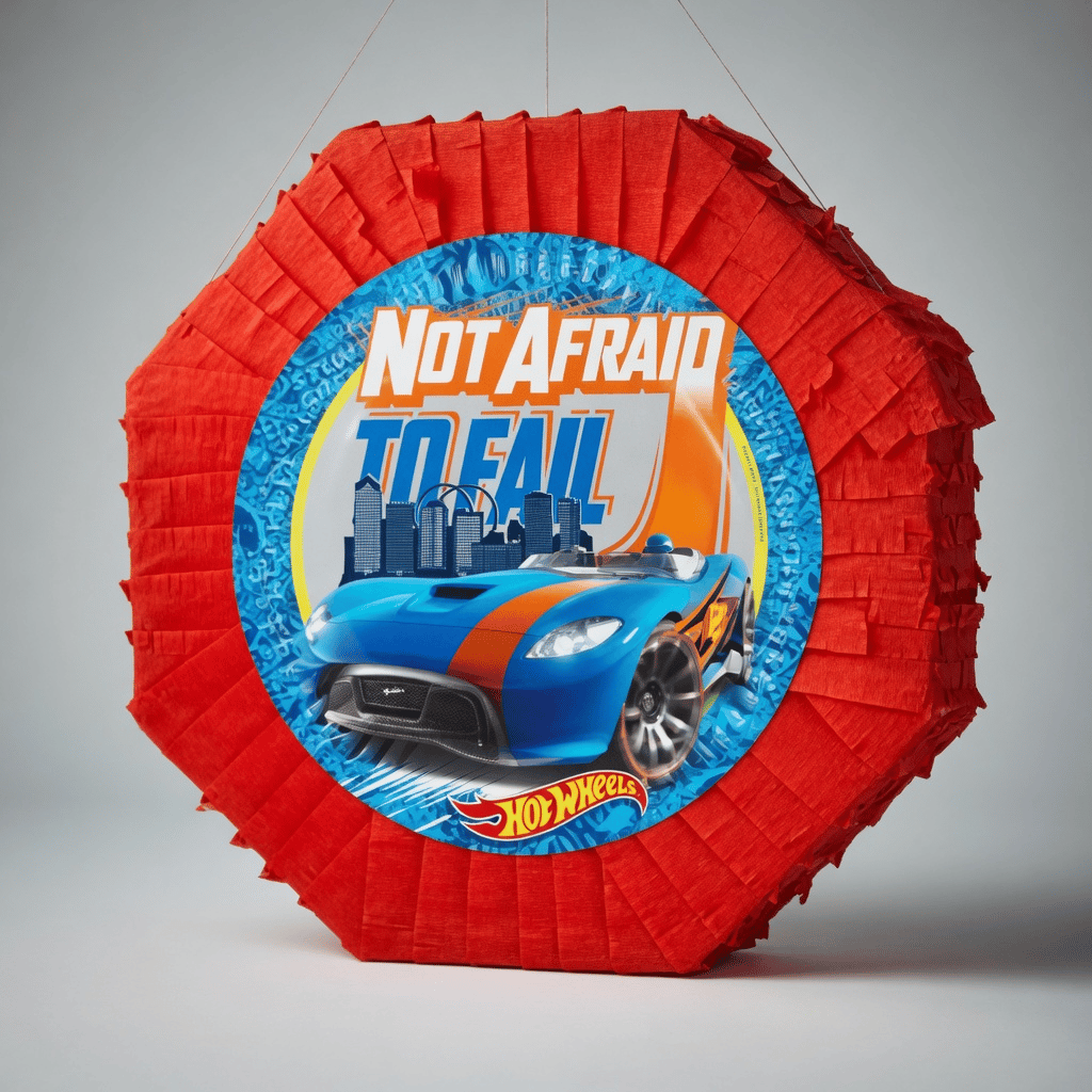 Pinyata HOT WHEELS sopalı 42 cm sopalı