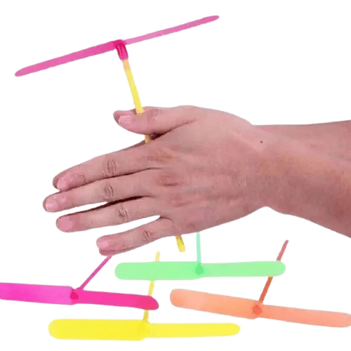 Pinyata İçi Oyuncak Plastik Uçabilen Pervane 5 li Paket Esne Doğum Günü Hediyelik Eğlenceli Oyuncak