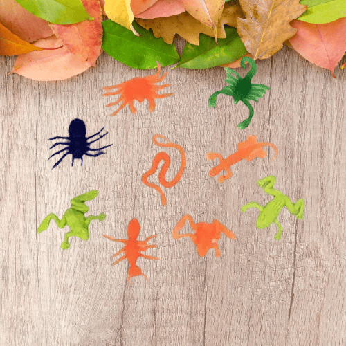 Pinyata İçi Oyuncak Renkli Böcekler 10 lu set Pinyata Patlatma Oyuncağı-Cadılar Bayramı