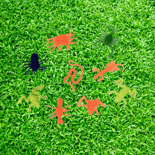 Pinyata İçi Oyuncak Renkli Böcekler 10 lu set Pinyata Patlatma Oyuncağı-Cadılar Bayramı