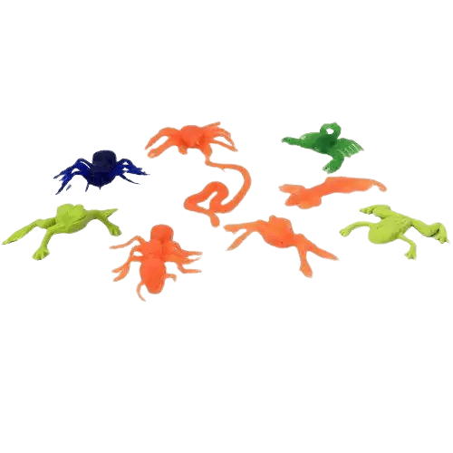 Pinyata İçi Oyuncak Renkli Böcekler 10 lu set Pinyata Patlatma Oyuncağı-Cadılar Bayramı