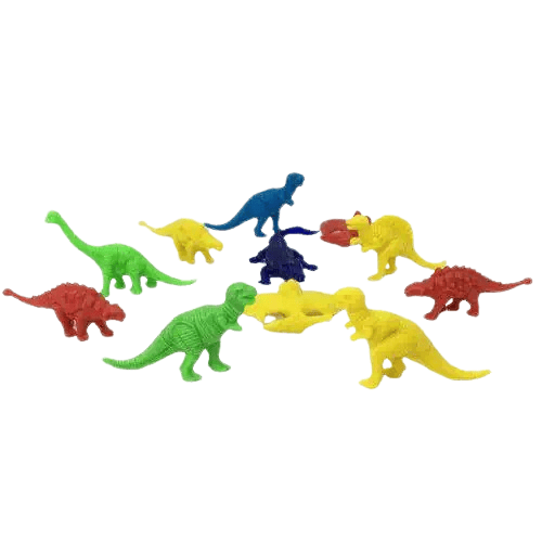 Pinyata İçi Oyuncak Renkli Dinozorlar 10lu Paket Pinyata Patlatma Oyunu Küçük Oyuncaklar
