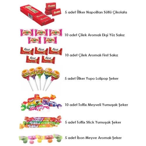 Pinyata İçi Şekerlemeler 50 Parça