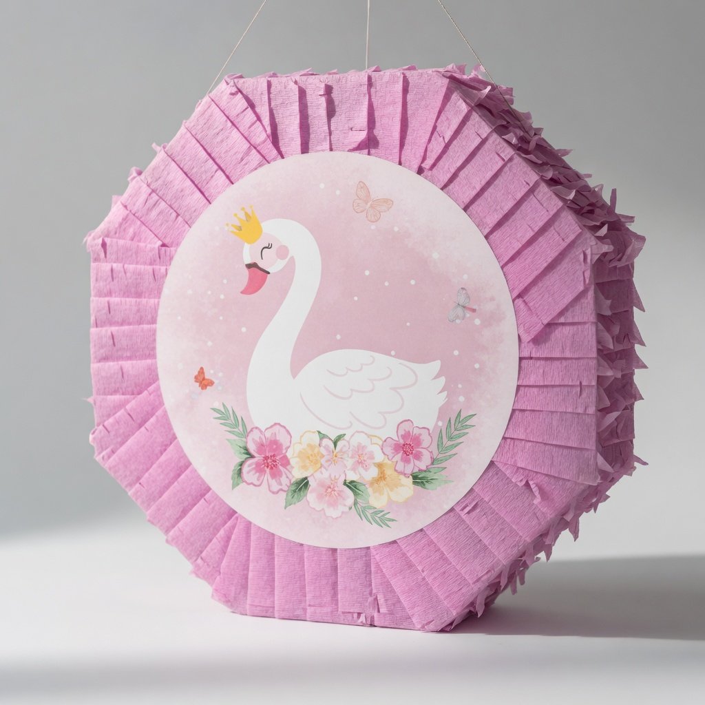 Pinyata KUĞU Pembe 42 cm sopalı