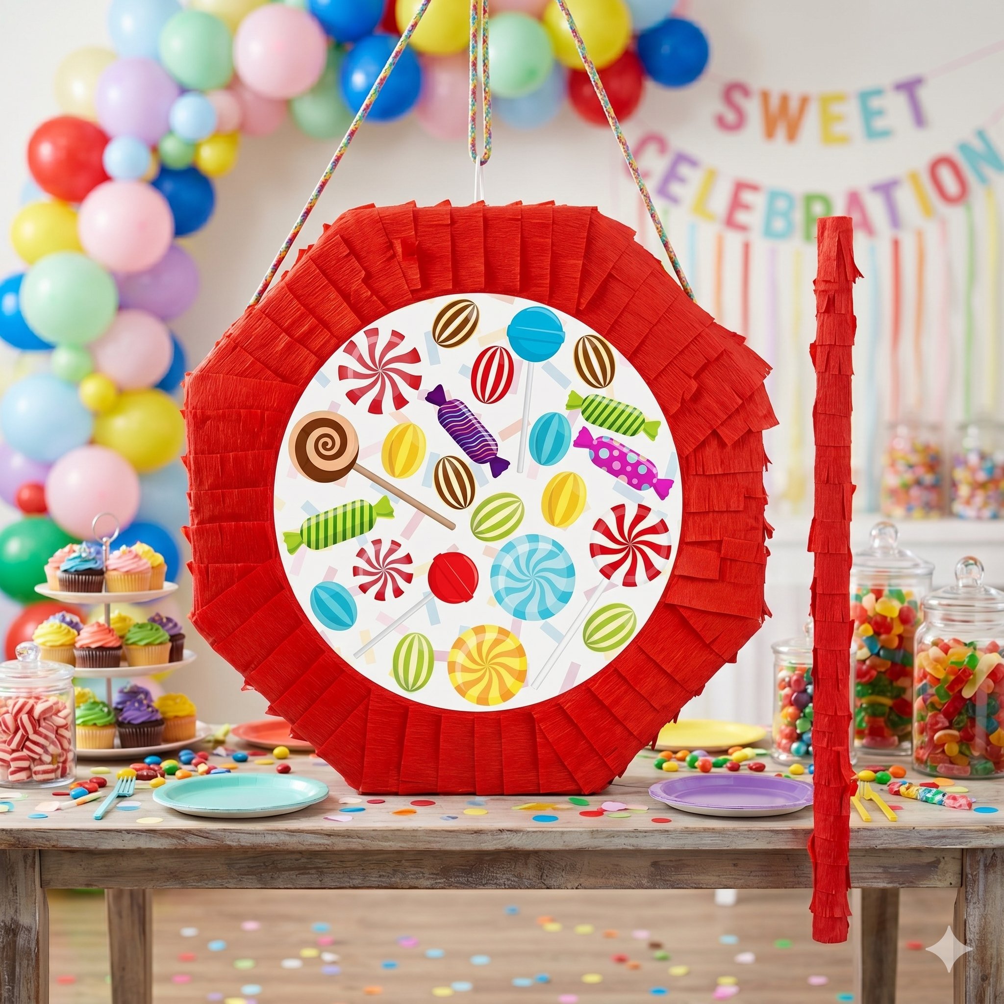Pinyata LOLİPOP ŞEKERLEME 42cm sopalı