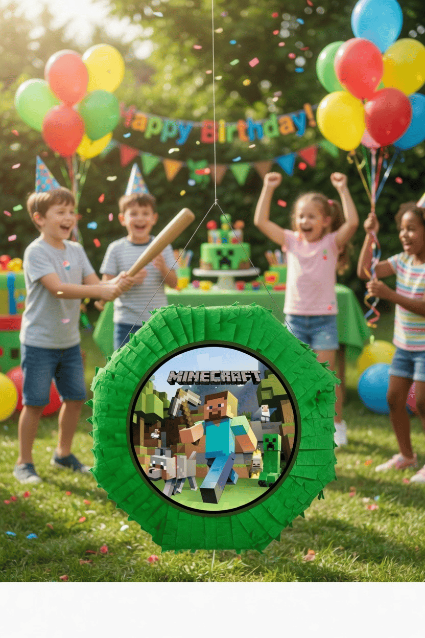 Pinyata MİNECRAFT 42cm sopalı