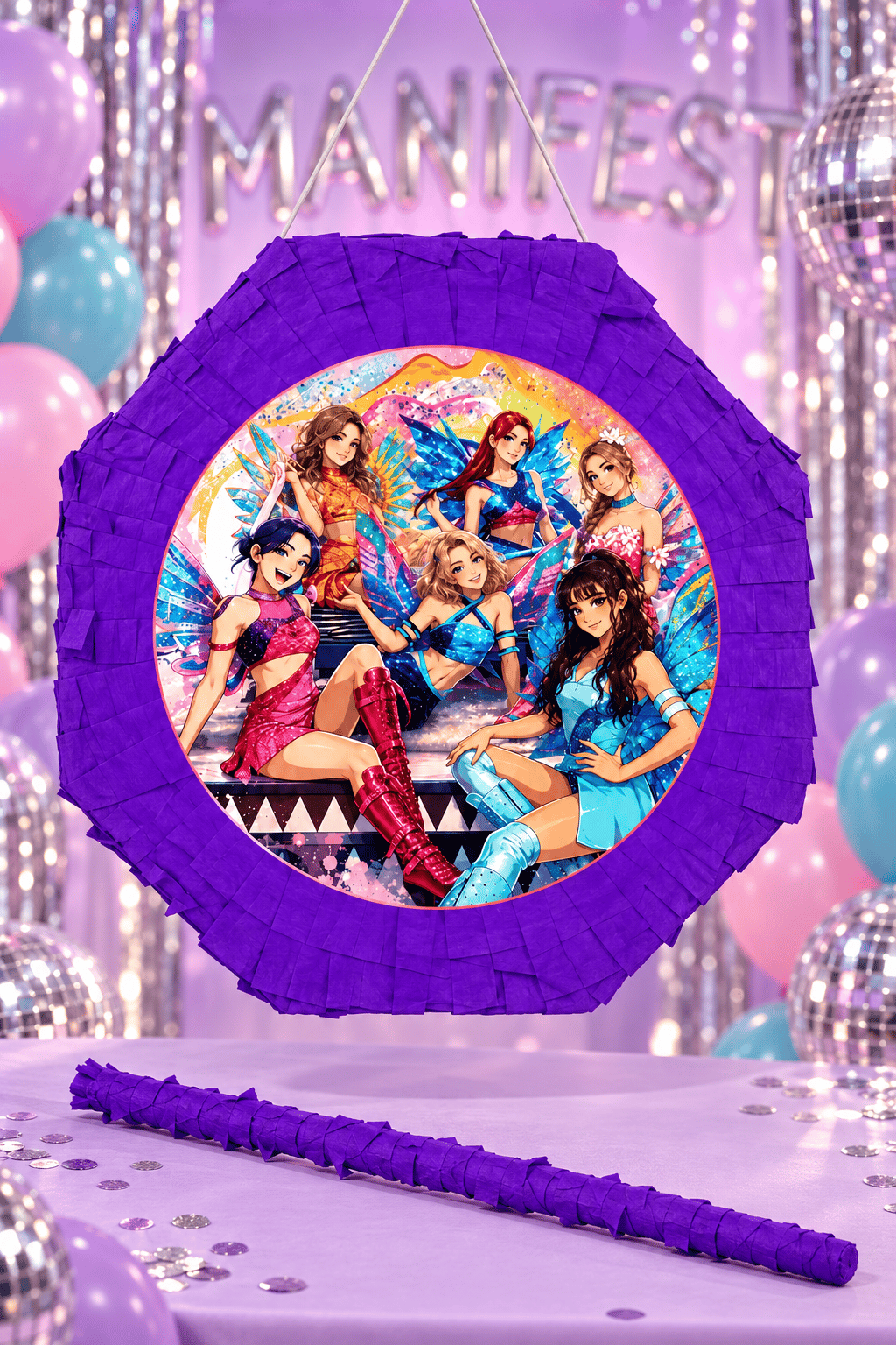 Pinyata MOR MANİFEST 42 cm sopalı