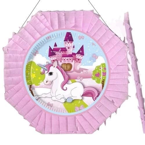 Pinyata UNİCOR AT PEMBE 42 cm sopalı