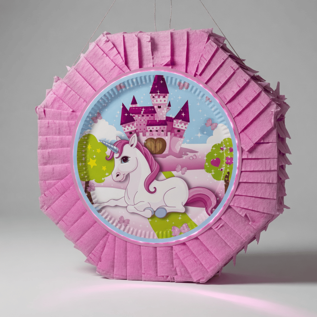 Pinyata UNİCOR AT PEMBE 42 cm sopalı