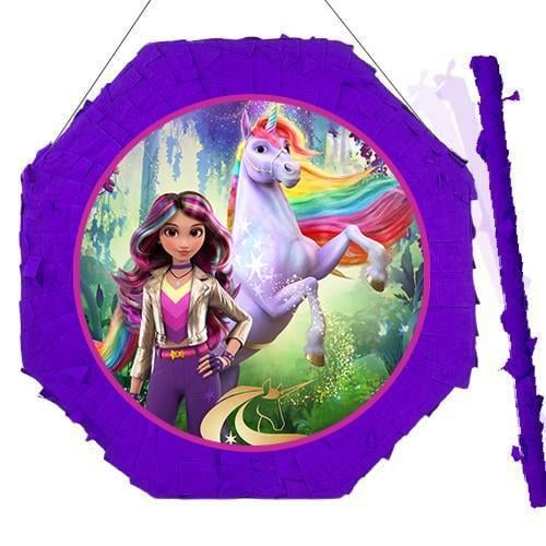 Pinyata Unicorn Akademi Pinyata 42 cm + Sopası Doğum Günü Eğlencesi