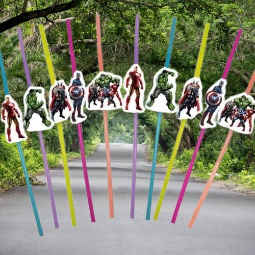 Pipet AVENGERS yenilmezler artistik pipet 10 lu