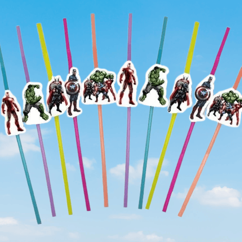 Pipet AVENGERS yenilmezler artistik pipet 10 lu