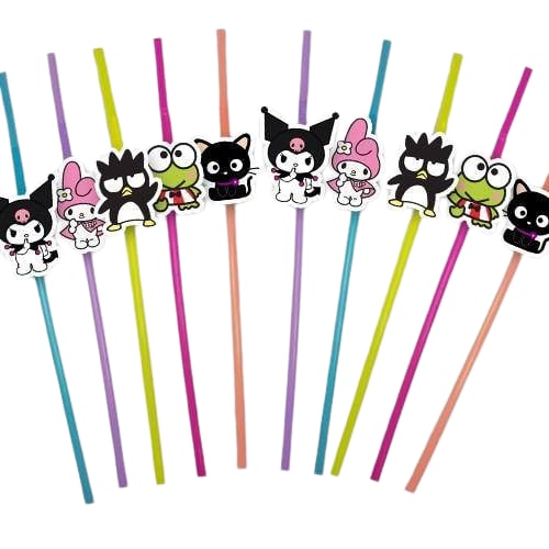 Pipet KUROMİ körüklü 10 lu artistik Doğum Günü Pipeti