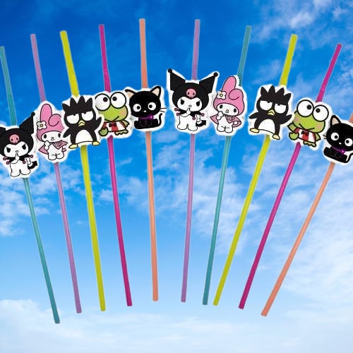 Pipet KUROMİ körüklü 10 lu artistik Doğum Günü Pipeti