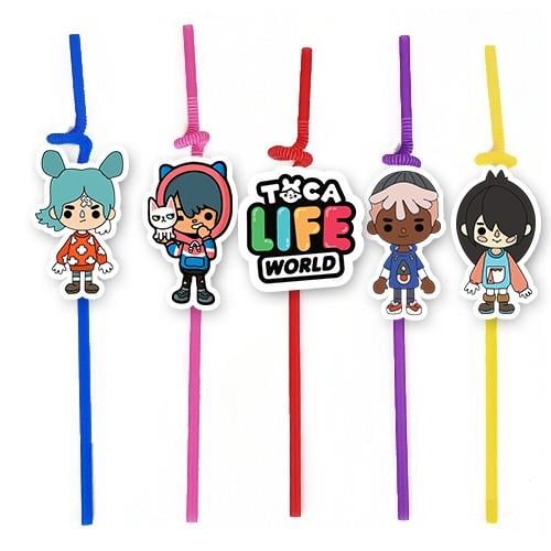 Pipet TOCA BOCA temalı 10lu Artistik Pipet