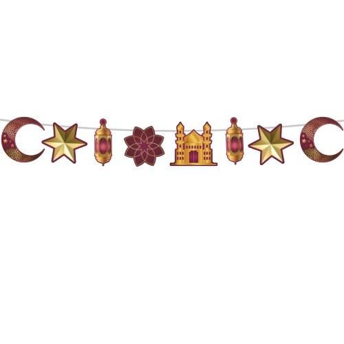 Ramazan Dekoratif Süs Bordo Gold 160 cm